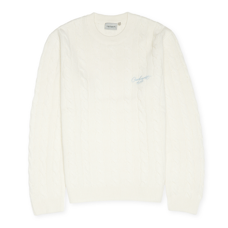 Buy Carhartt WIP Signature Sweater in white | I033885-2JH.XX