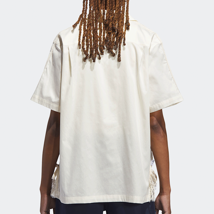 Buy adidas Originals x Clot Bowling Shirt in beige | JP1599