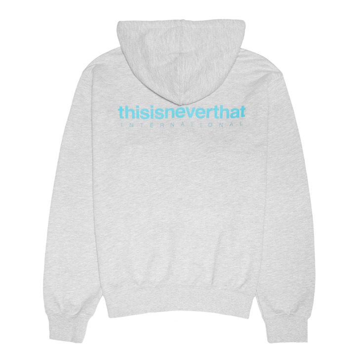 Buy thisisneverthat INTL. Logo Zip Up Hoodie in grey