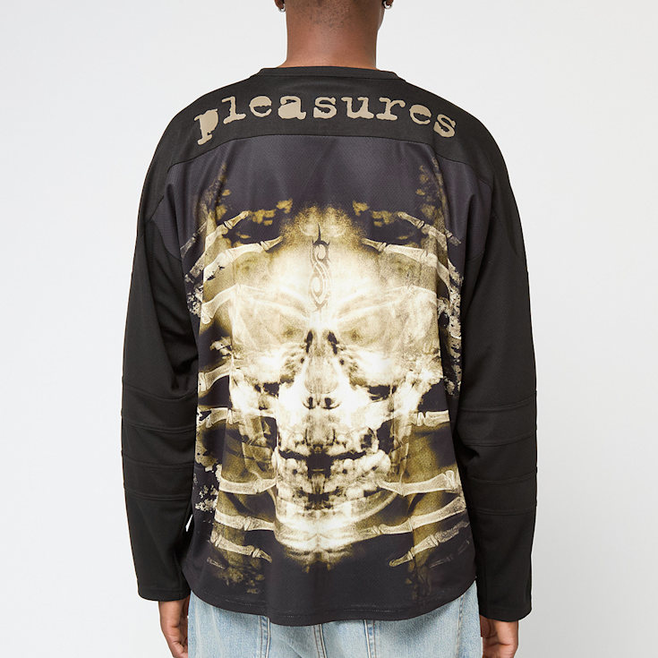 Buy Pleasures x Slipknot X-Ray Hockey Jersey in black