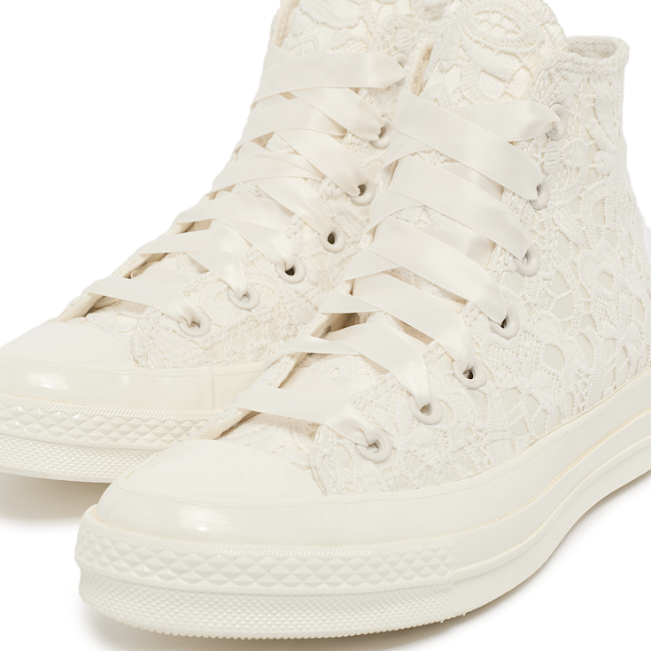 Converse Chuck Taylor Converse Crochet Blanche Crochet Femme