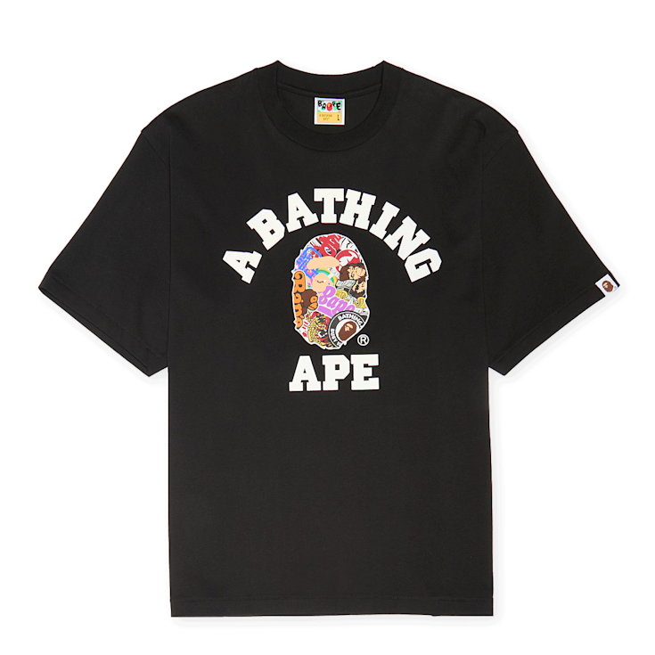 Buy A Bathing Ape Multi Logo College Relaxed Fit Tee in