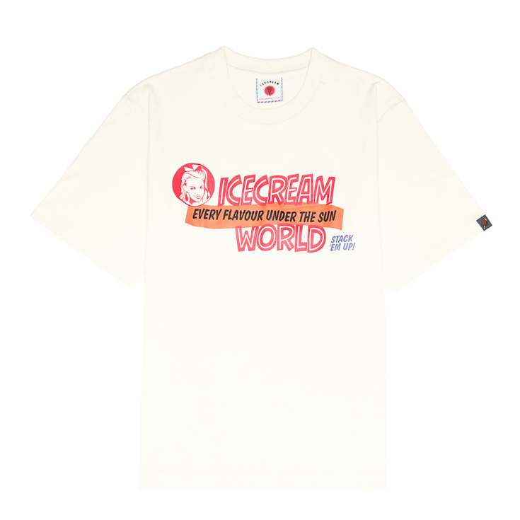 Buy ICECREAM Every Flavour T-Shirt in beige | IC25351-OWHT