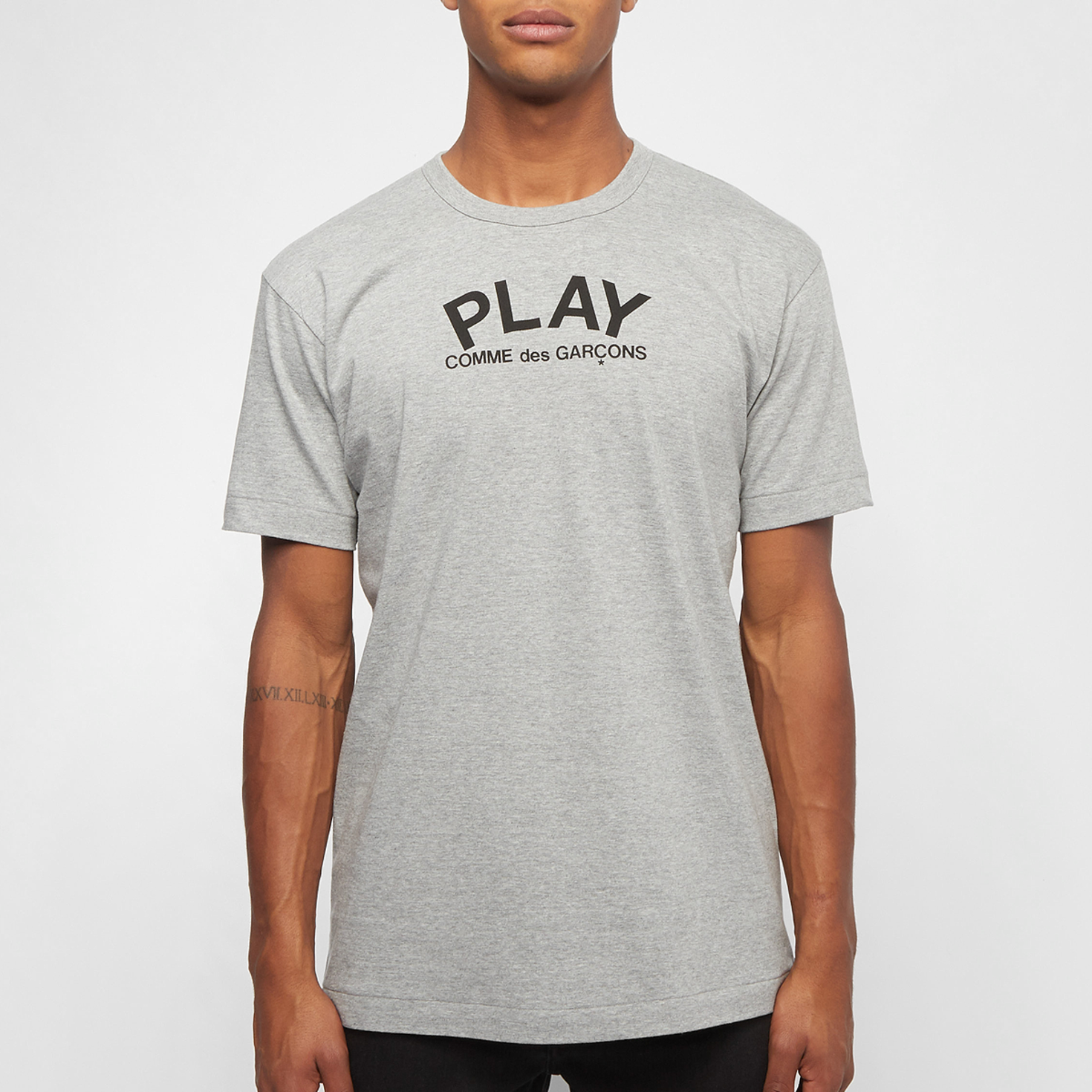 【PLAY COMME des GARCONS】Gray T-shirt ☆送料関税込み☆ comme des garçons play t-shirt (grey) | a.plus