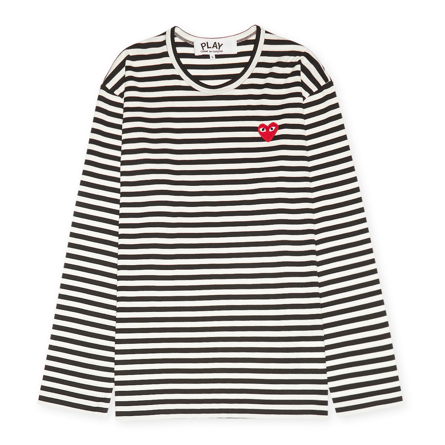 Tシャツ・カットソー [PLAY COMME des GARCONS]PLAY LONG SLEEVE T-SHIRT RED HEART Red Heart Long Sleeve Tee – American Rag Cie