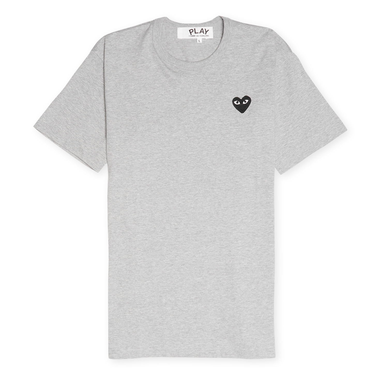Buy Comme des Garcons Play Black Heart T-Shirt in grijs | AZ