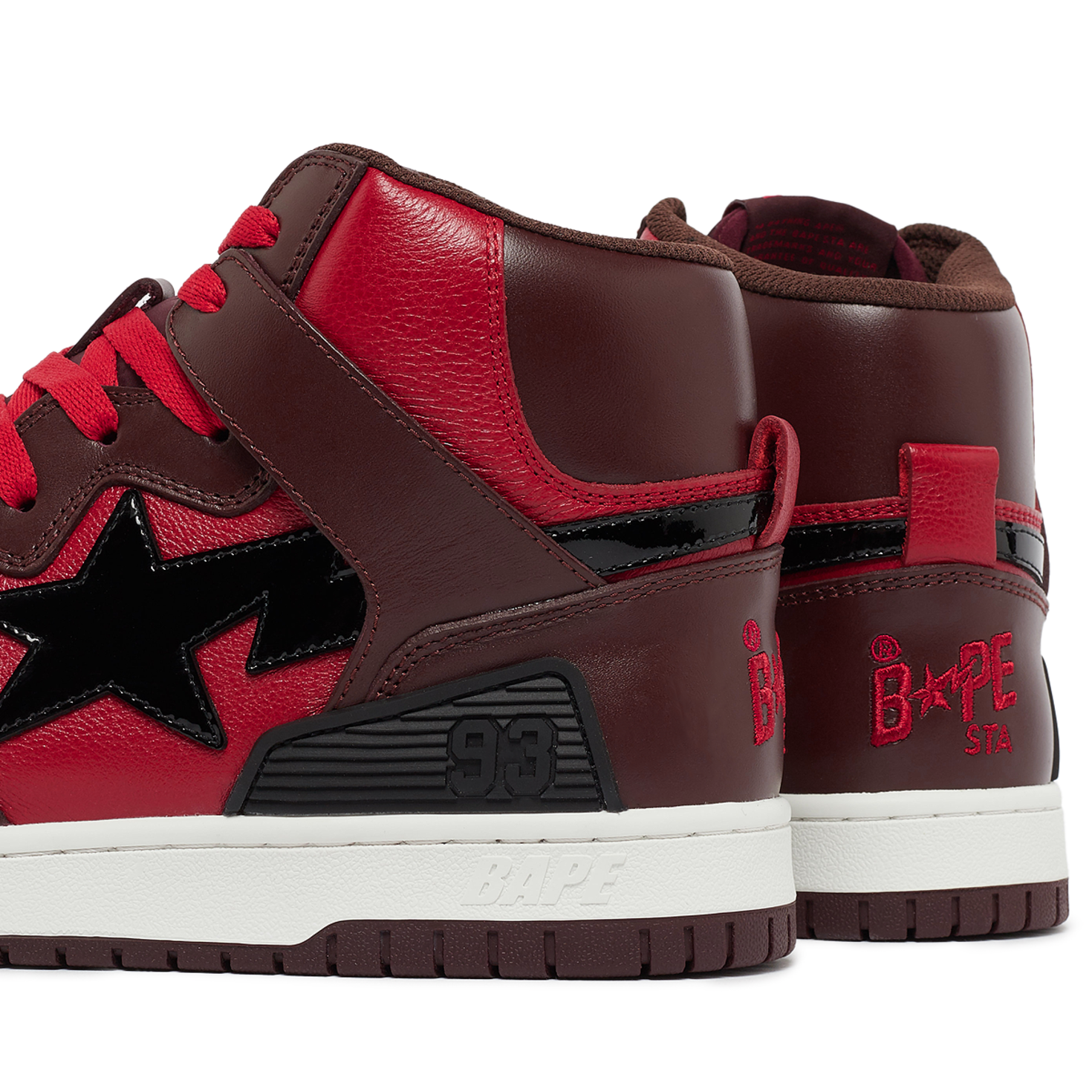 Buy A Bathing Ape Wmns Bape Sta 93 Hi L in red