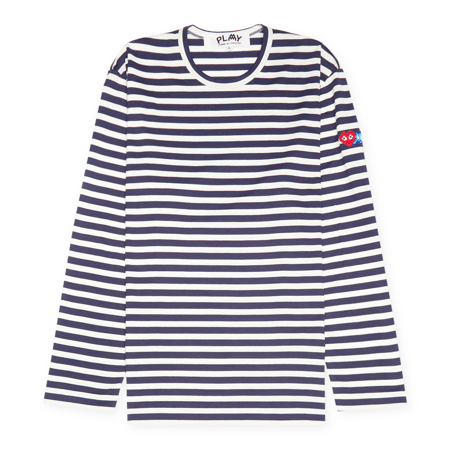 COMME des GARÇONS border long sleeve COMME DES GARCONS HOMME PLUS | BROAD PRINTED LONG SLEEVE SHIRT