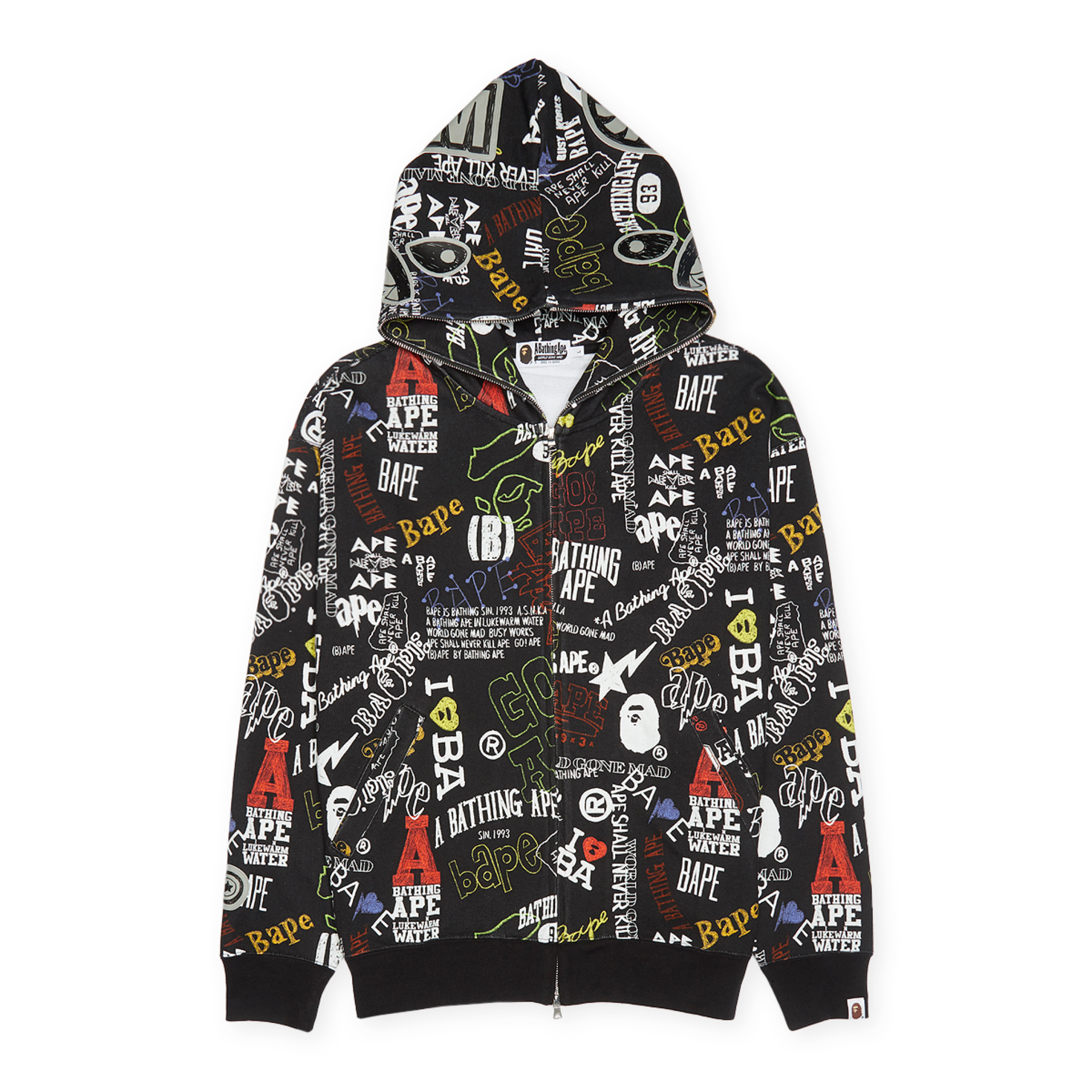 A BATHING APE - babyshark A Bathing Ape BAPE KIDS Shark Hoodie Jacket Size 90 12-18