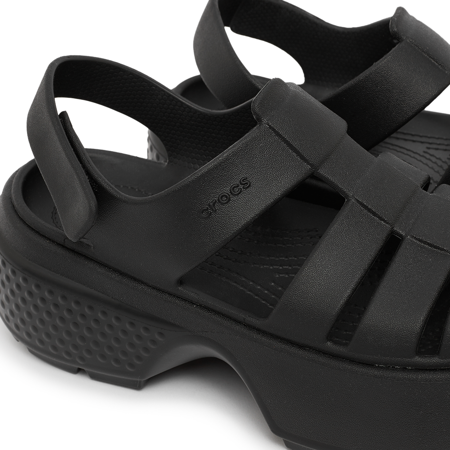 Buy Crocs Stomp Fisherman Sandal in black | 209938-001 at