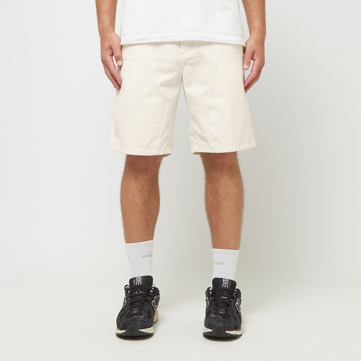 Buy Carhartt WIP Double Knee Short Marshall Canvas in beige Buy Carhartt WIP Double Knee Short Marshall Canvas in beige