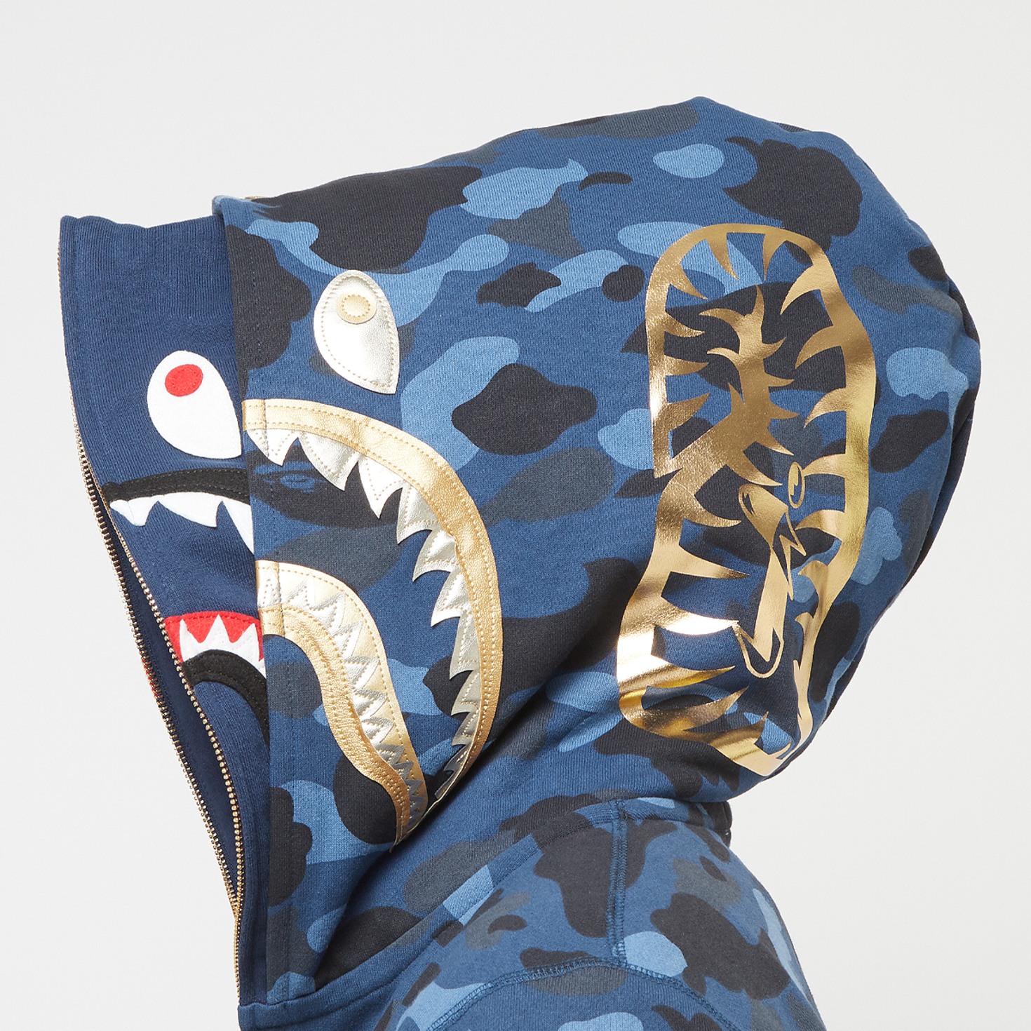 Buy A Bathing Ape Color Camo Double Shark Full Zip Hoodie in