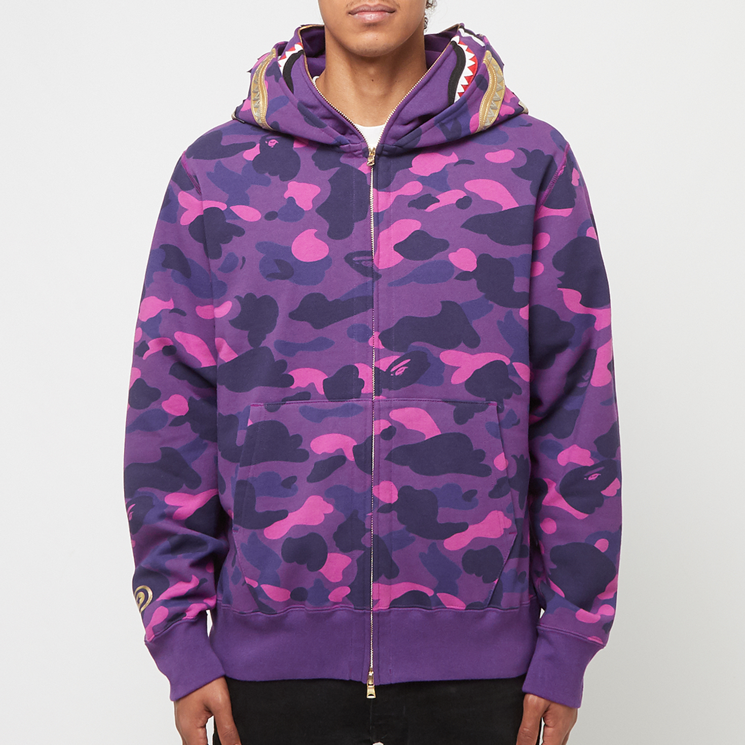 Buy A Bathing Ape Color Camo Double Shark Full Zip Hoodie in