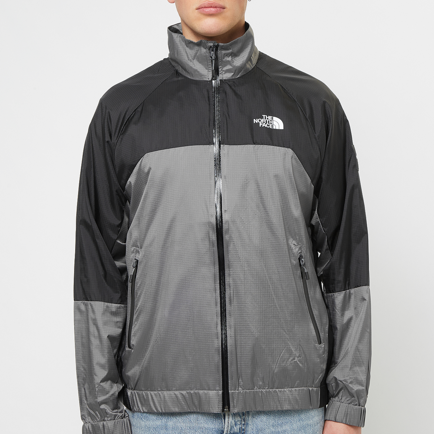 Buy The North Face Wind Shell Full Zip in grey | NF0A879FRPI1 at