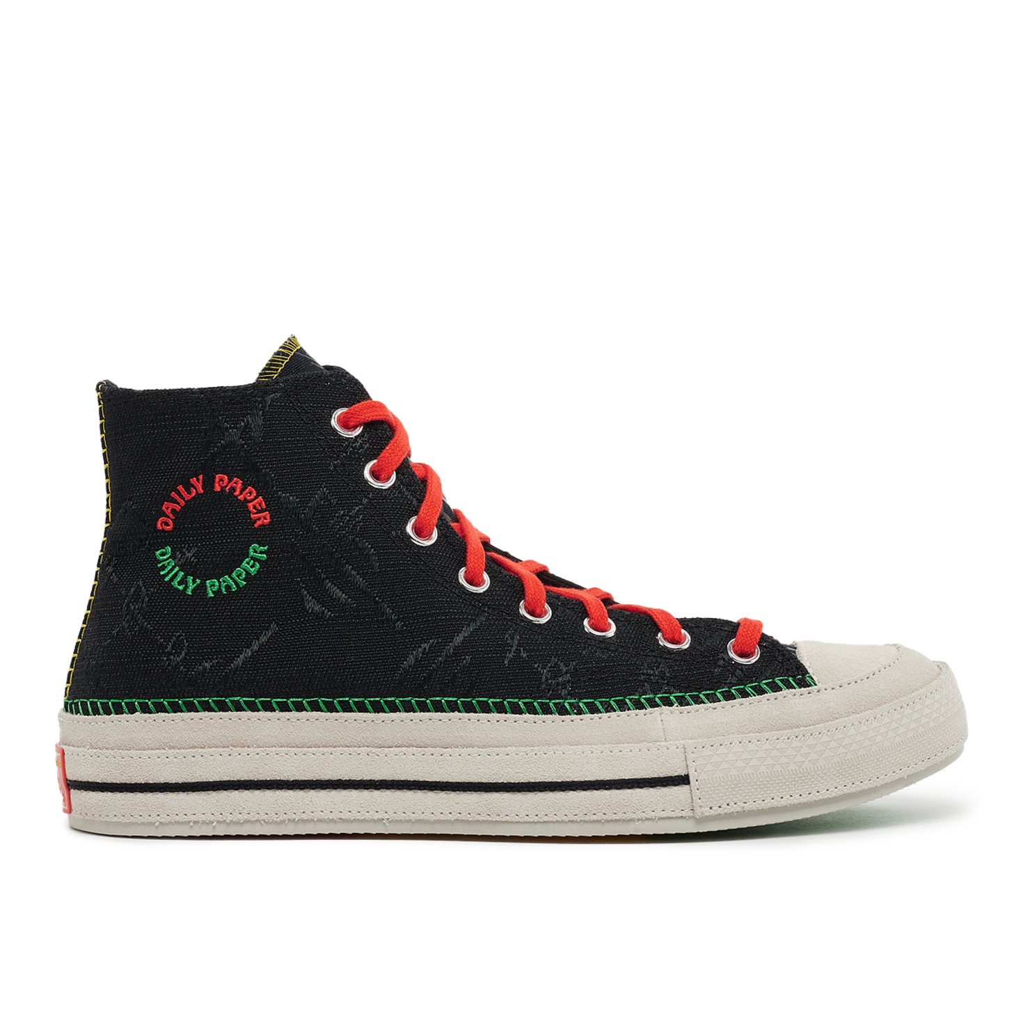 Buy Converse x Daily Paper Chuck 70 High in zwart A12069C at solebox