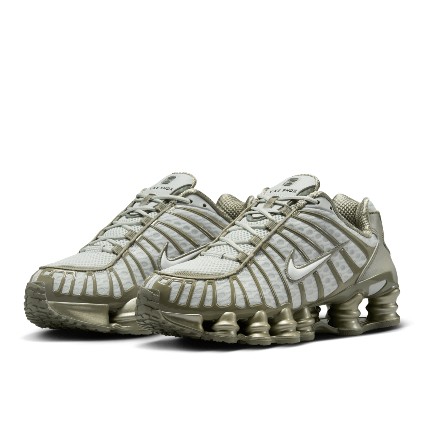 スニーカー Nike Shox TL ND W Sneaker Bone, Olive & Silver Nike Shox TL 