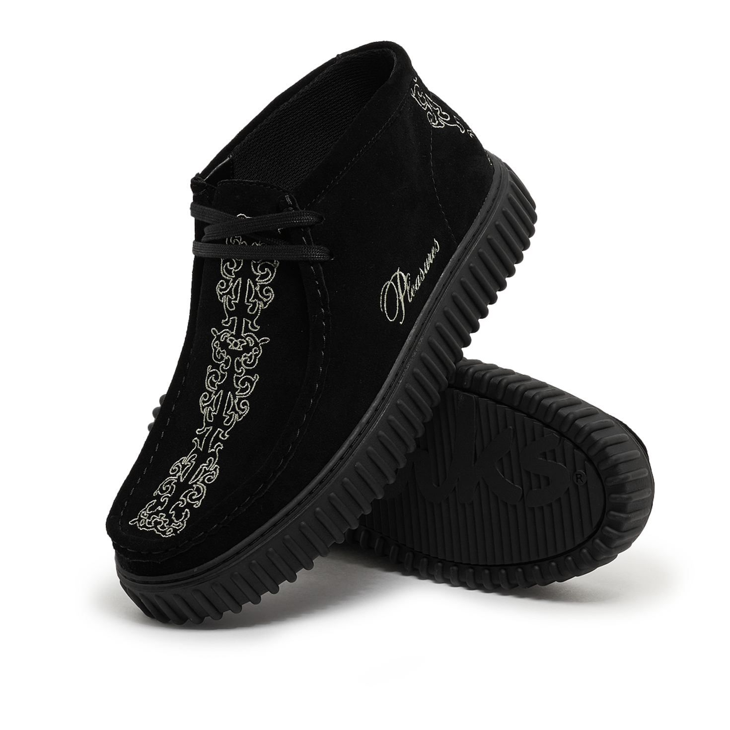 CLARKS×PLEASURES TORHILL WOVEN ブラック 26.0 Clarks x PLEASURES TORHILL WOVEN Black Sde （クラークス トー