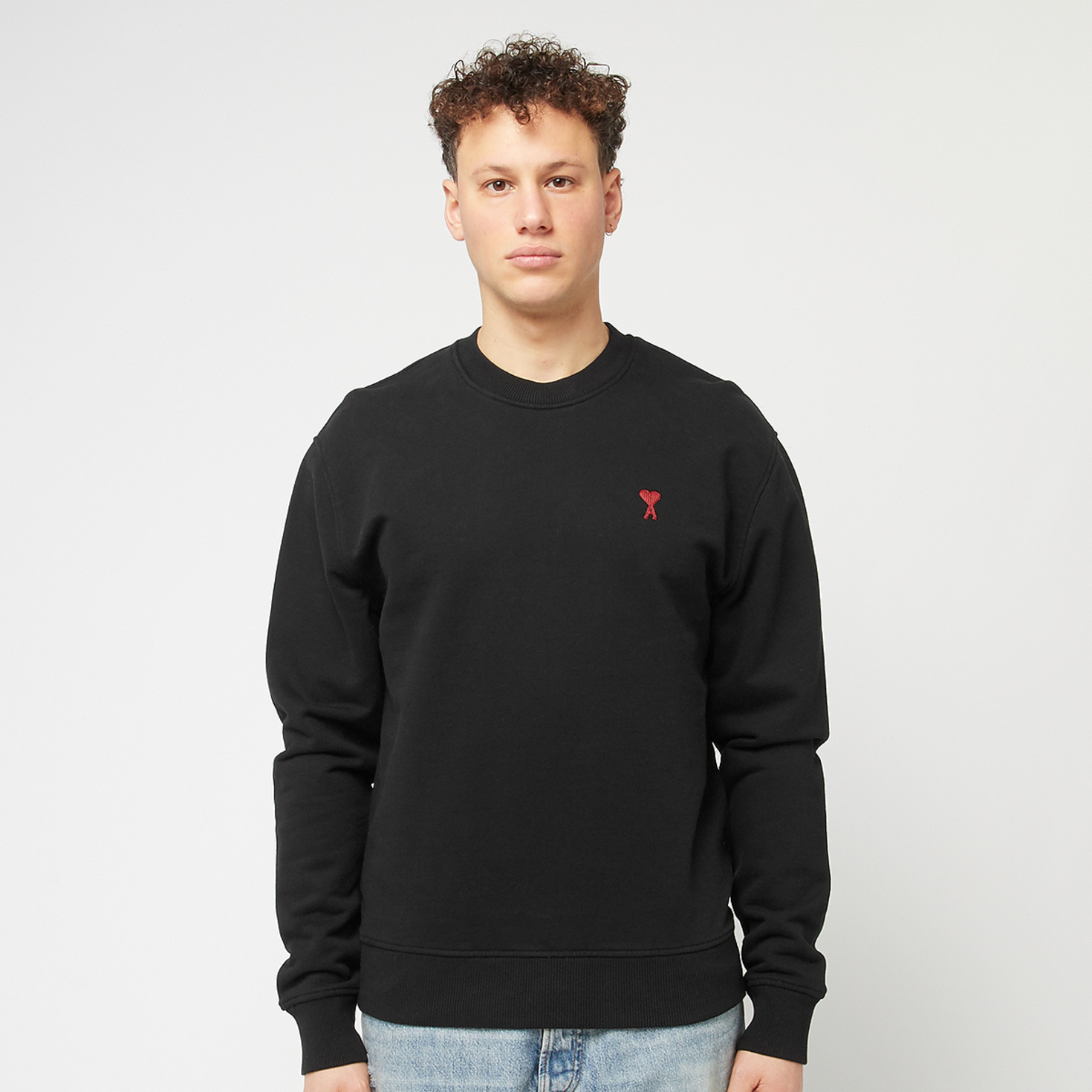 Buy AMI PARIS Ami De Coeur Sweatshirt in black | BFUSW035