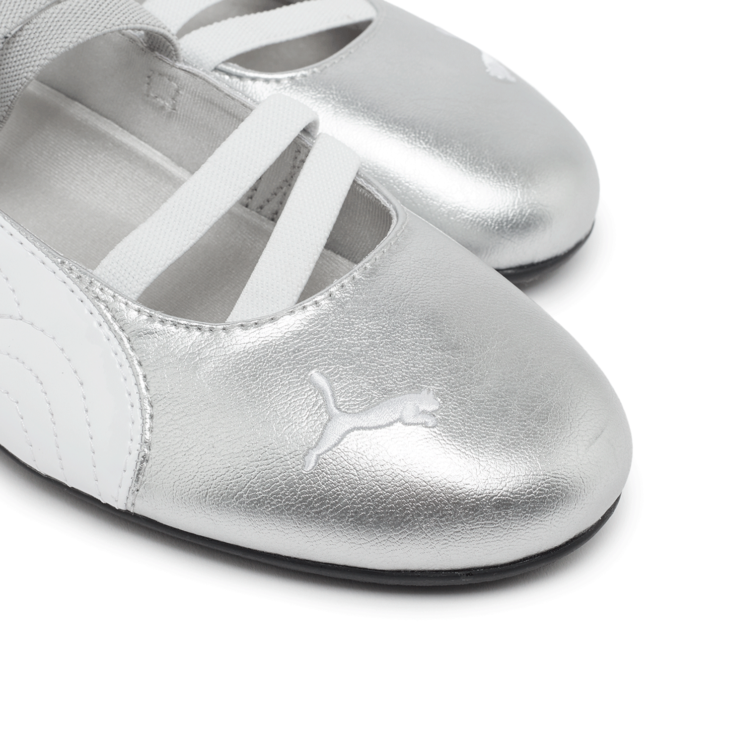PUMA ☆ Speedcat Ballet Women’s ‘Silver’ Size 6 - PUMA Speedcat Ballet Metallic - Silver W for sale