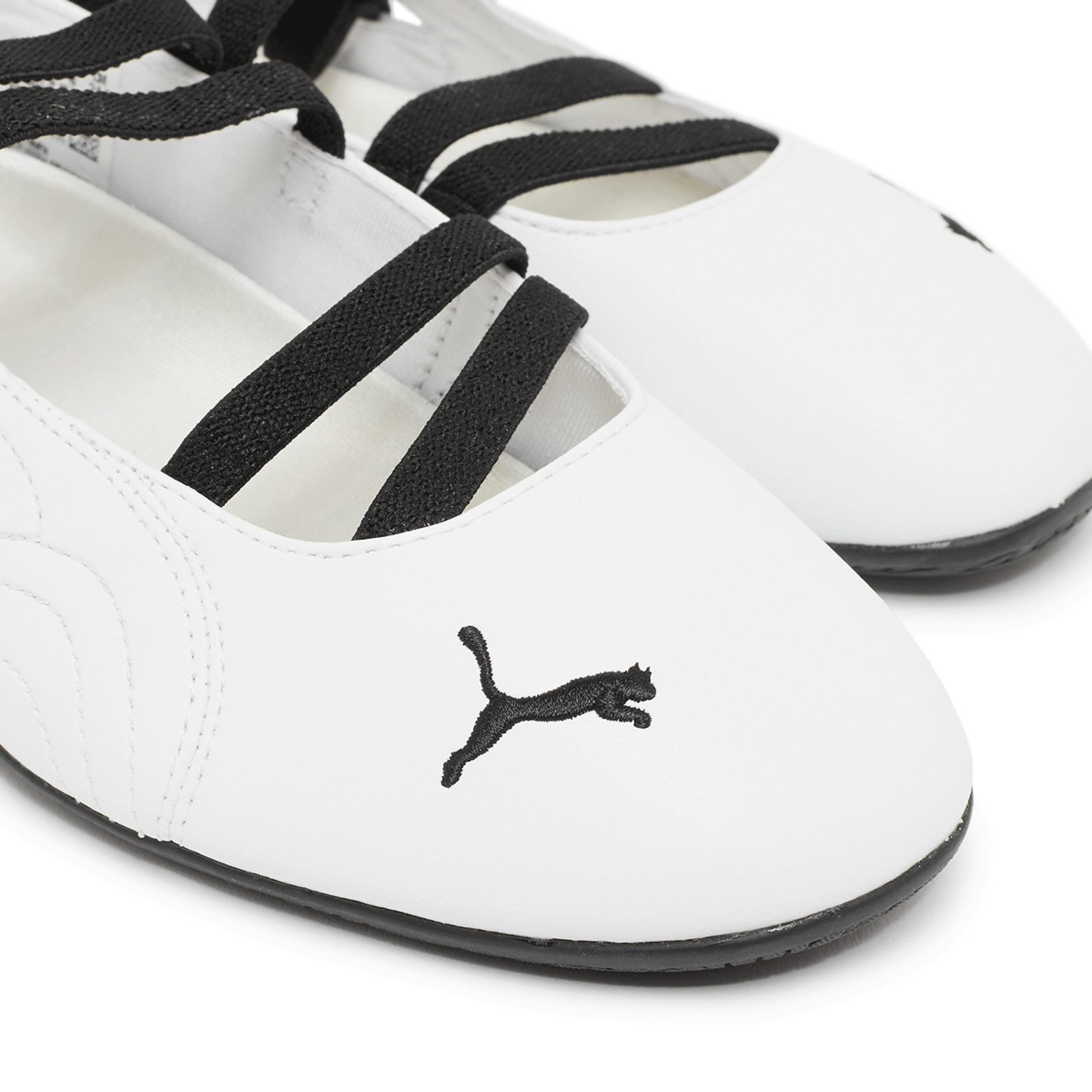 ★PUMA★ Speedcat Valet Leather White 40358701 403587-01 PUMA Speedcat Ballet Leather White Black Shoes 403587-01