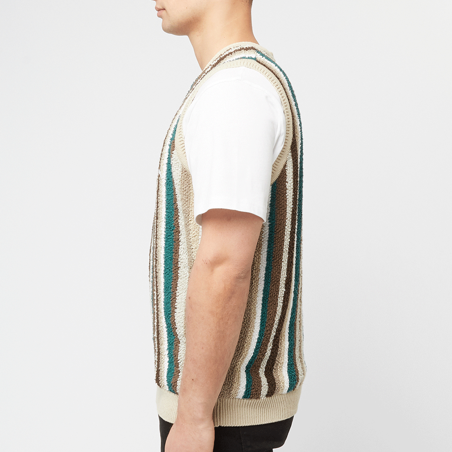Buy thisisneverthat Striped Knit Vest in multi-colour