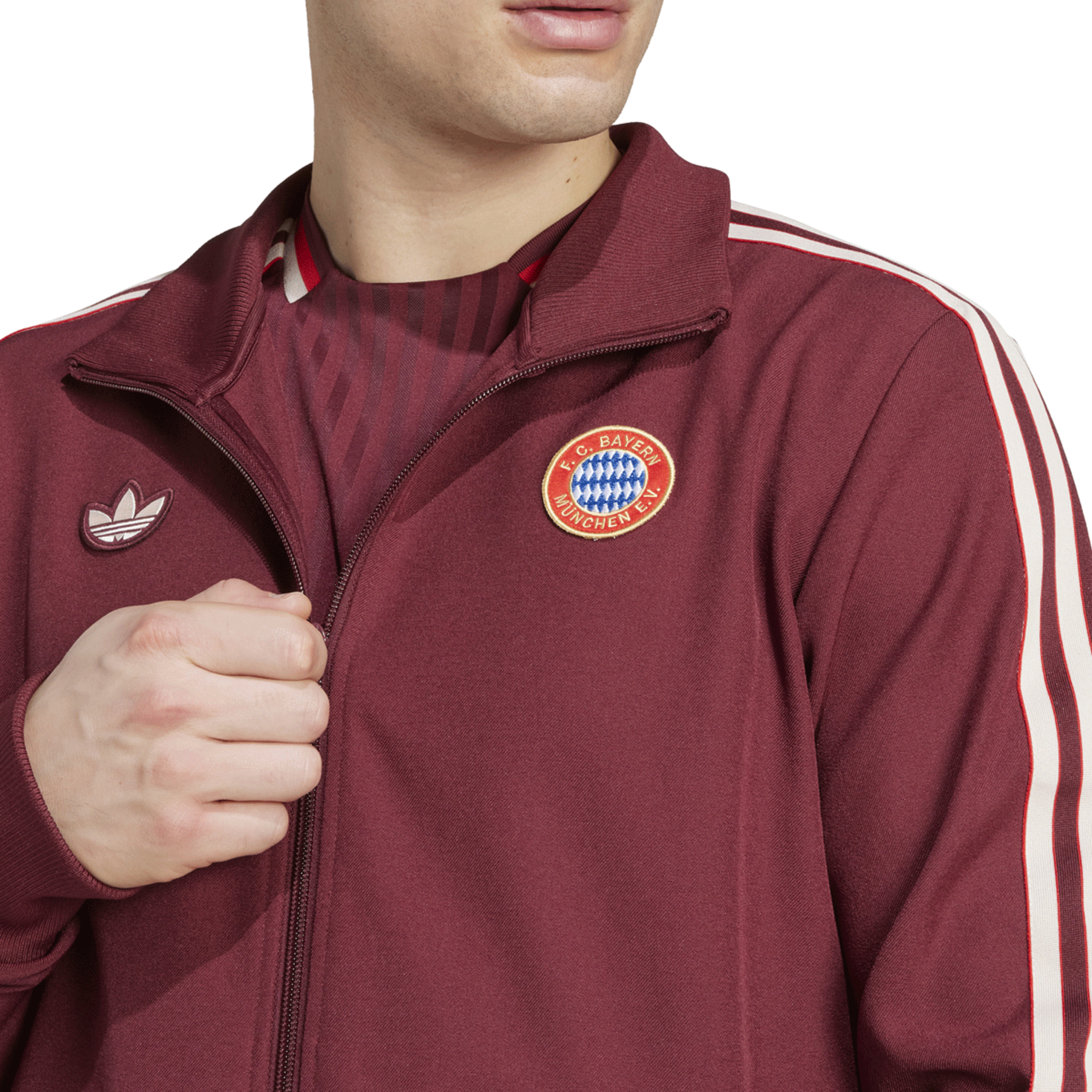 Buy adidas Originals FC Bayern Icon Track Top in red