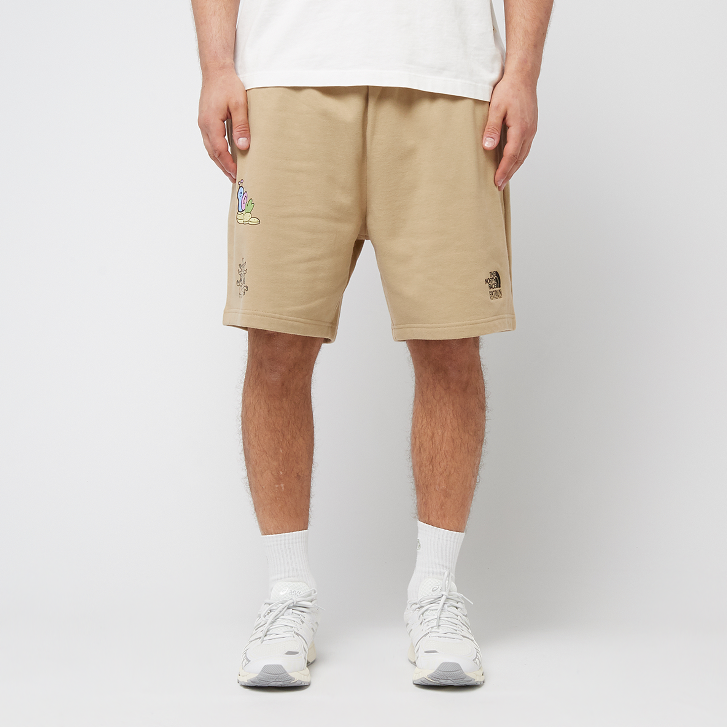Buy The North Face Mountain Cleanup Relaxed Shorts in beige