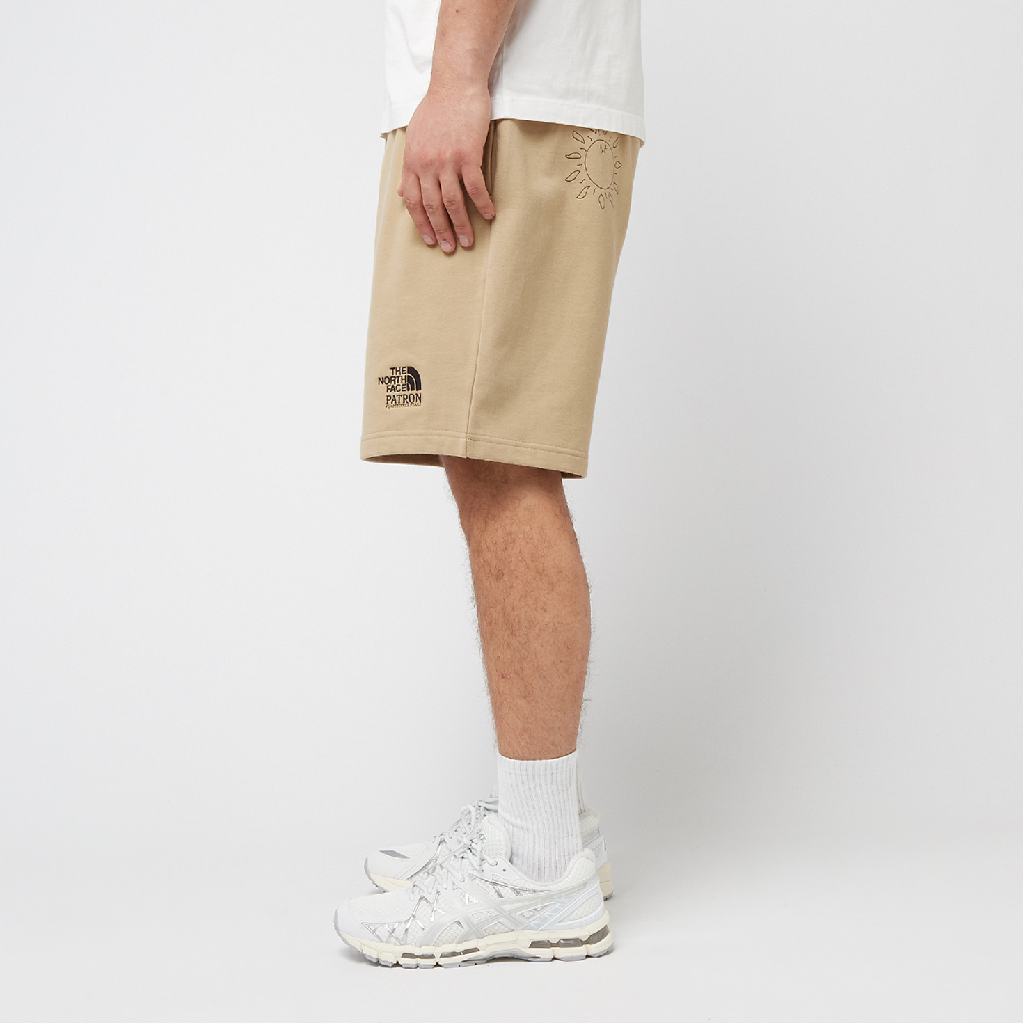 Buy The North Face Mountain Cleanup Relaxed Shorts in beige