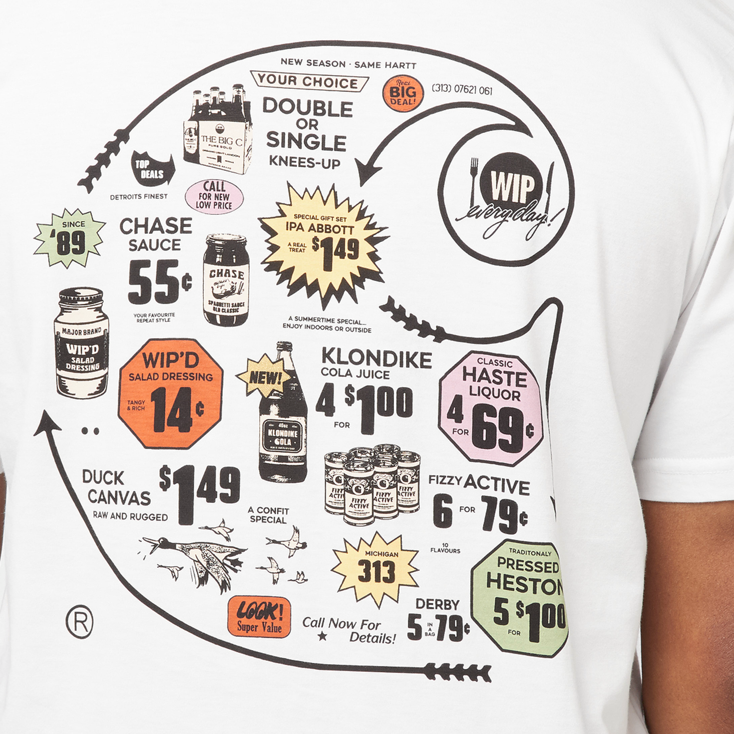 Buy Carhartt WIP Catalogue C Logo T-Shirt in white