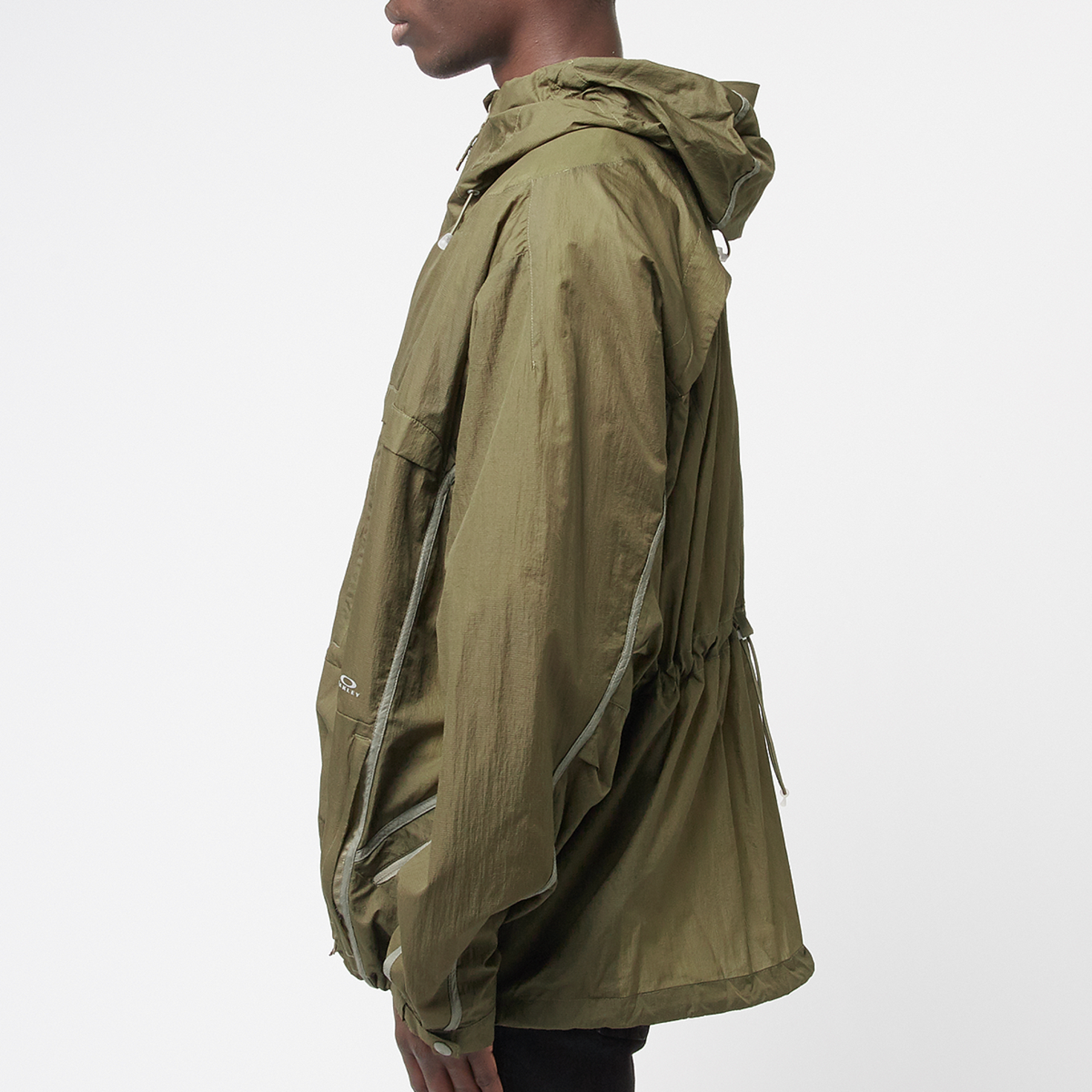 BRIEFING WIND HOODIEフード付きジャケット オリーブ　M MBWB-01 防風・防水・プロテクションウィンドブレーカー