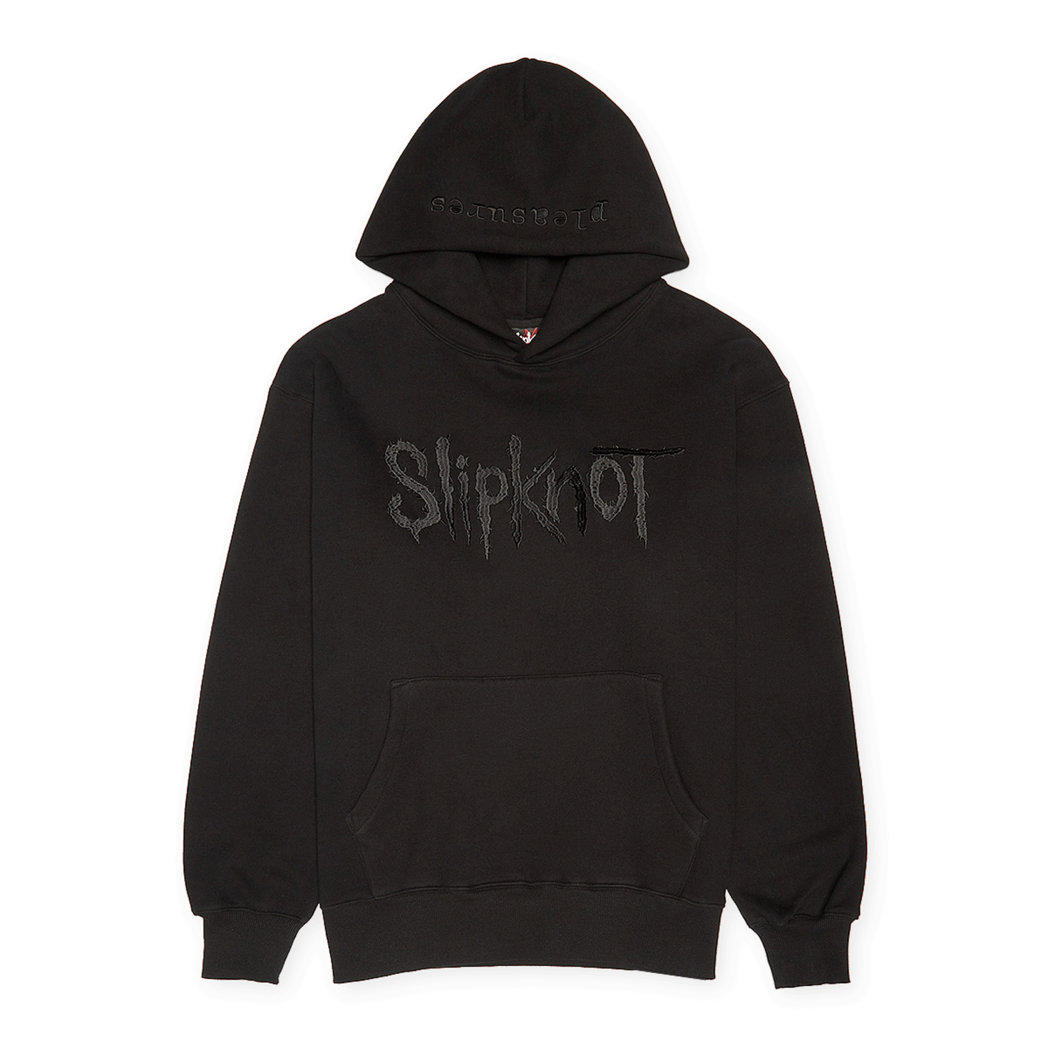 Buy Pleasures x Slipknot Debut Hoodie in black | P25SK001