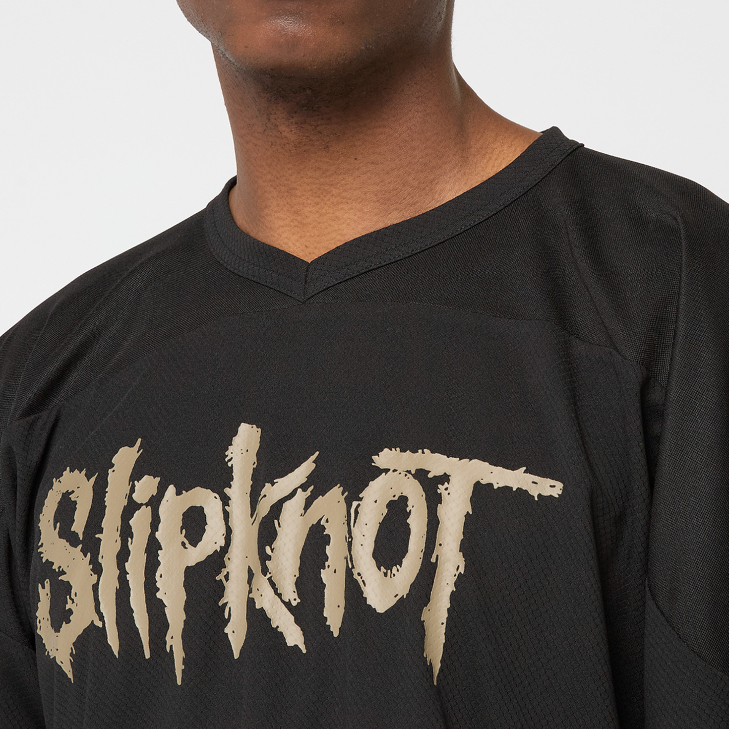 Buy Pleasures x Slipknot X-Ray Hockey Jersey in black