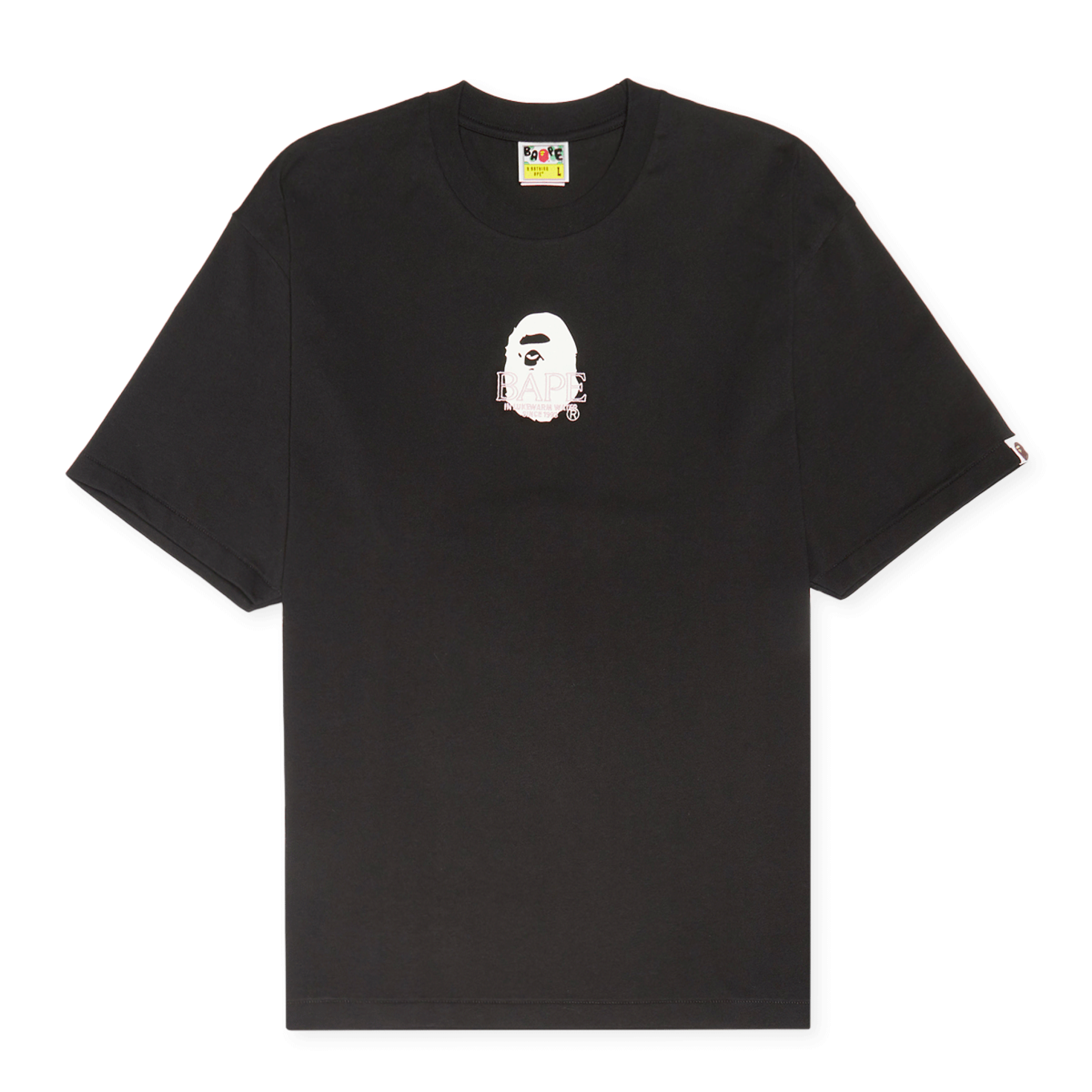 NEW【A BATHING APE】HEAVY WASHED LOGO RELAXED FIT TEE A BATHING APE® Heavy Washed Logo Relaxed Fit Tee | Bape