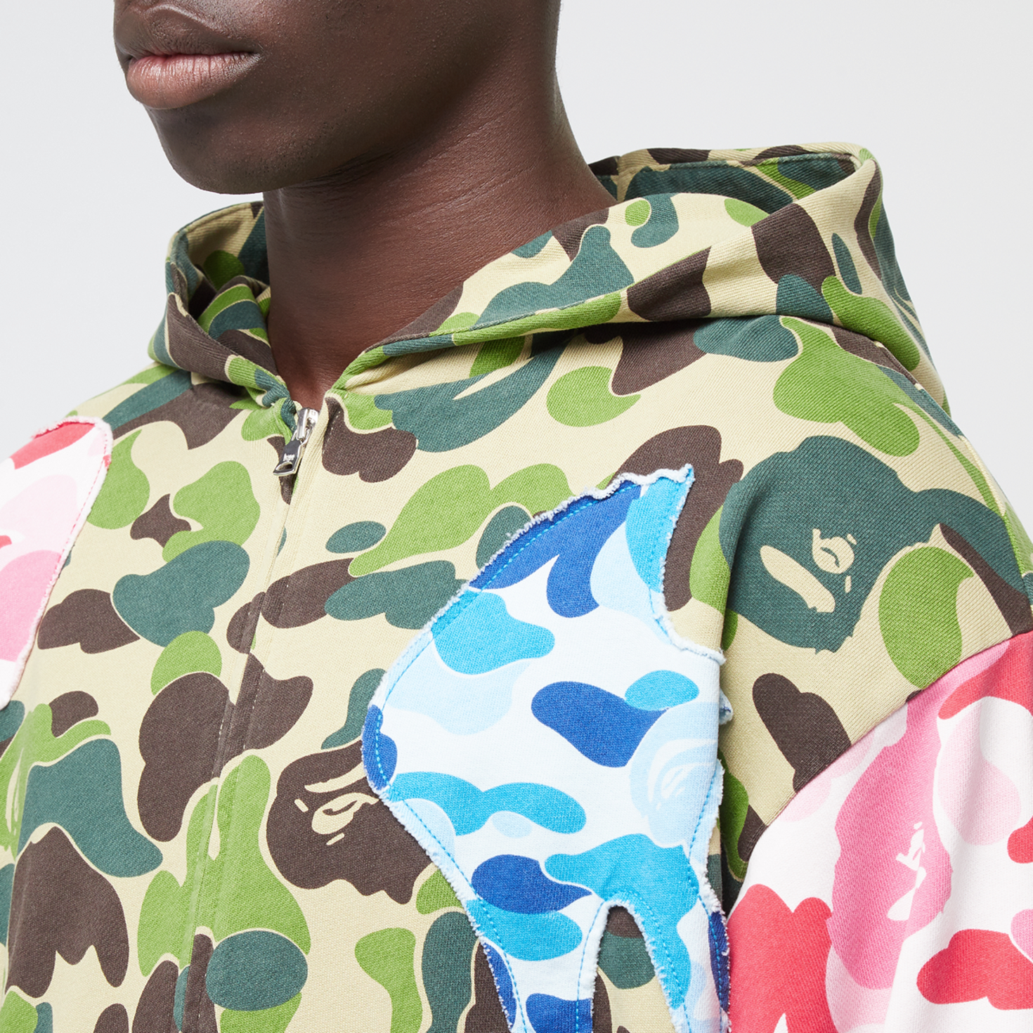 Buy A Bathing Ape ABC Camo Patchwork Relaxed Fit Zip Hoodie