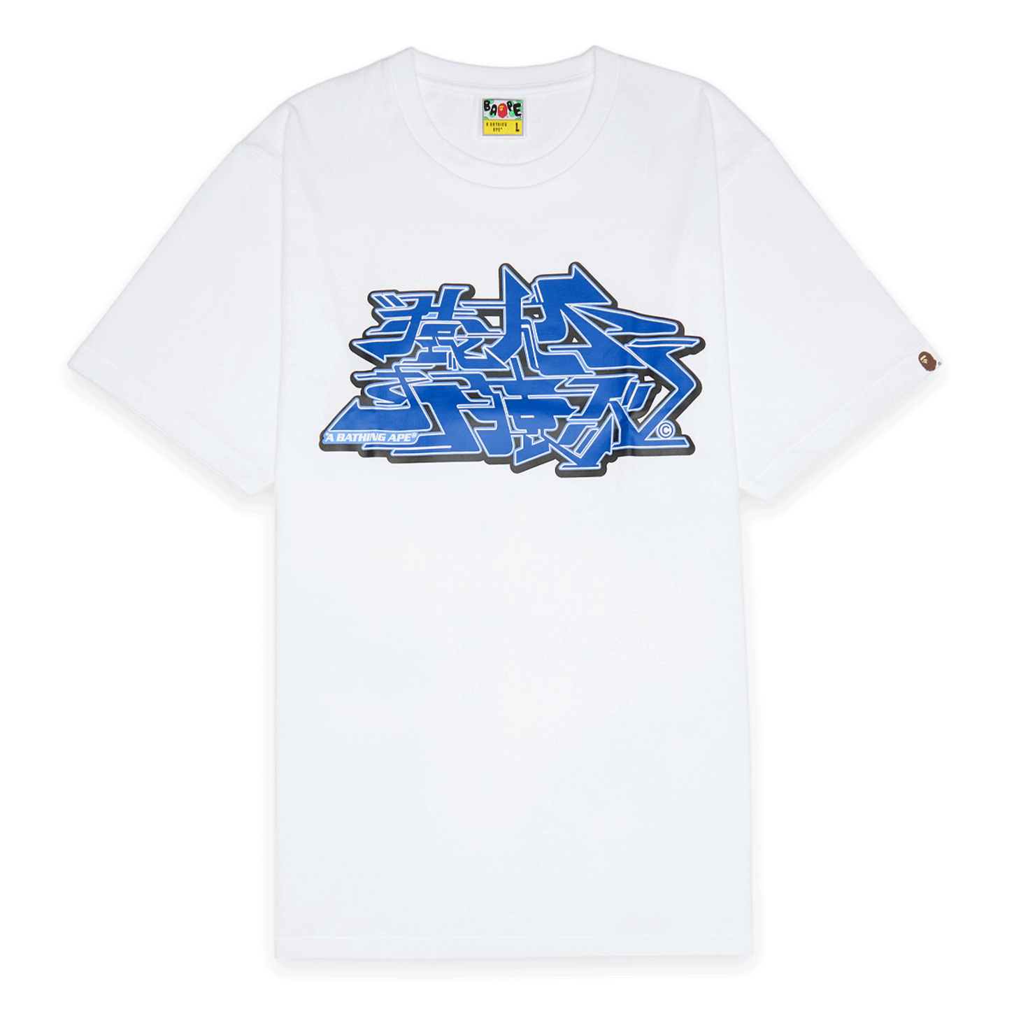 Buy A Bathing Ape Asnka Kanji Graffiti Logo Tee in white