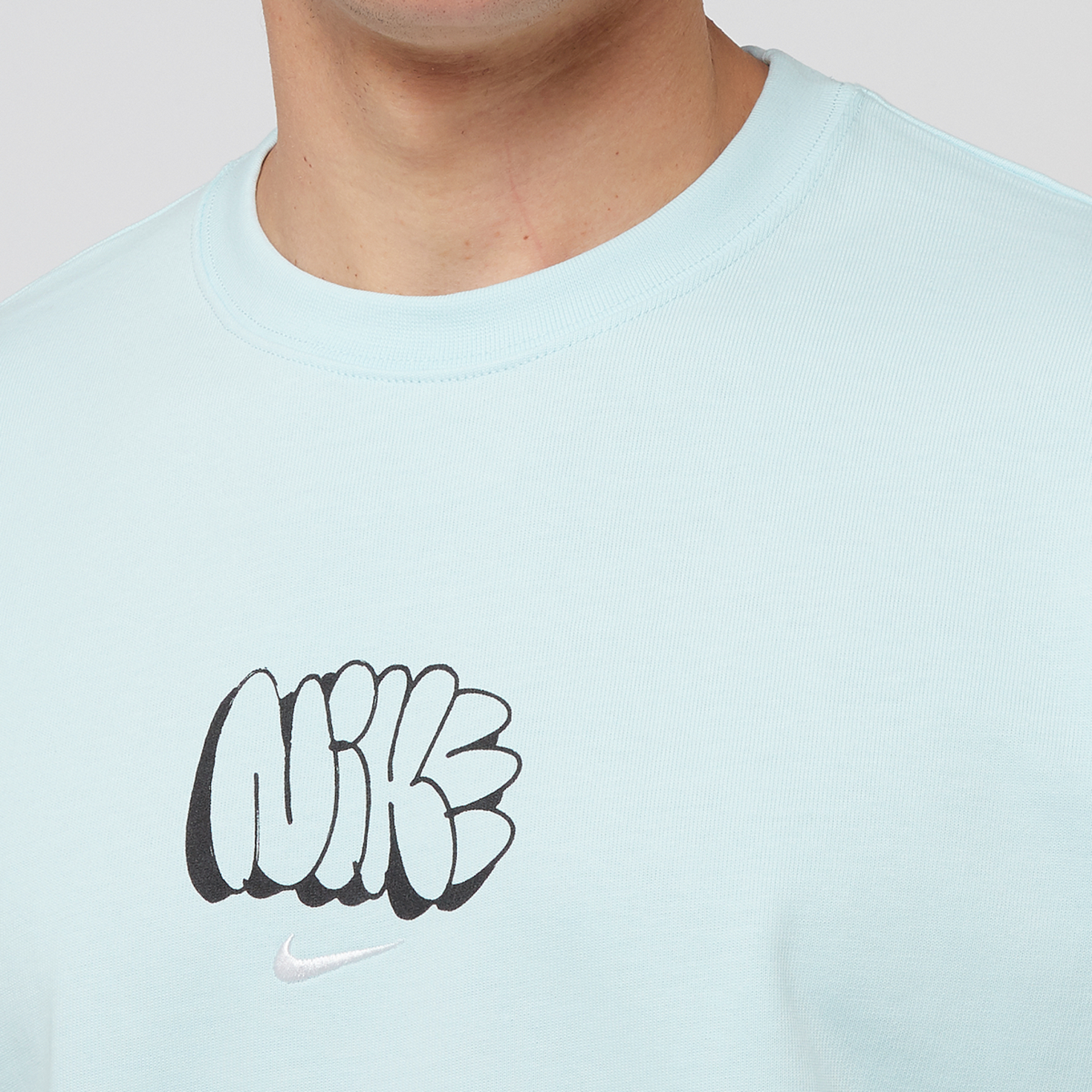 Buy Nike Solo Swoosh Tee in blue | HQ4182-474 at solebox