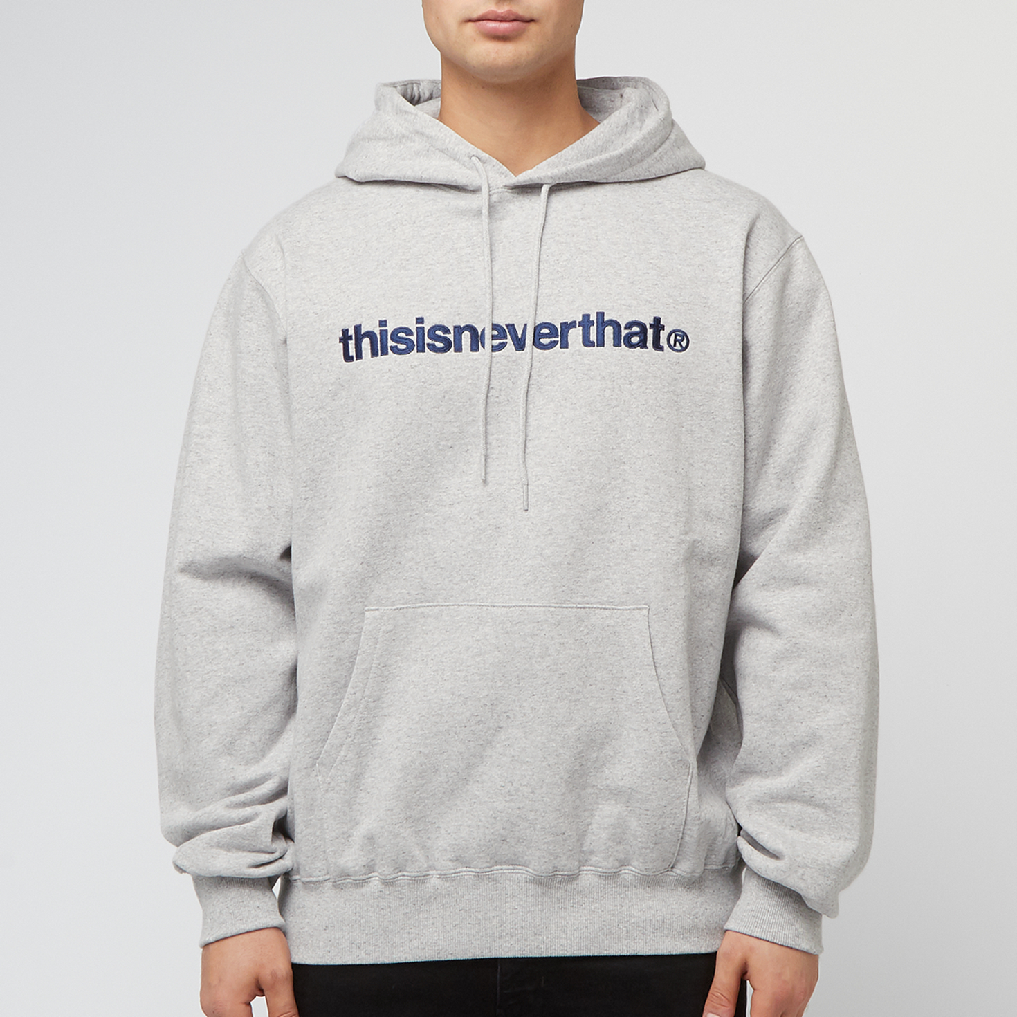 Buy thisisneverthat T-Logo Hoodie in grau | TN243TSWHO01-HGR