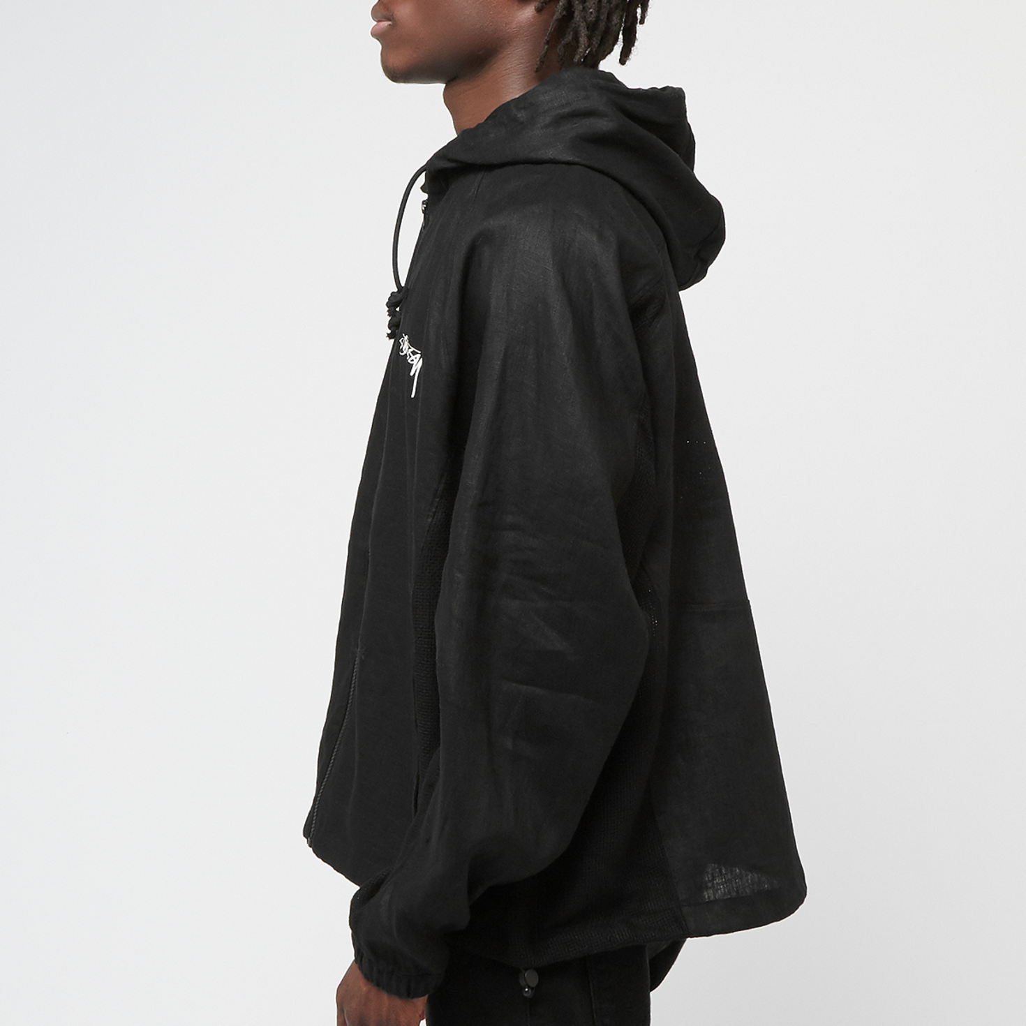 Nissy ブランド naptime COAT-BLACK Niepce Inc Japanese Streetwear Zip Up Hooded Black Men's
