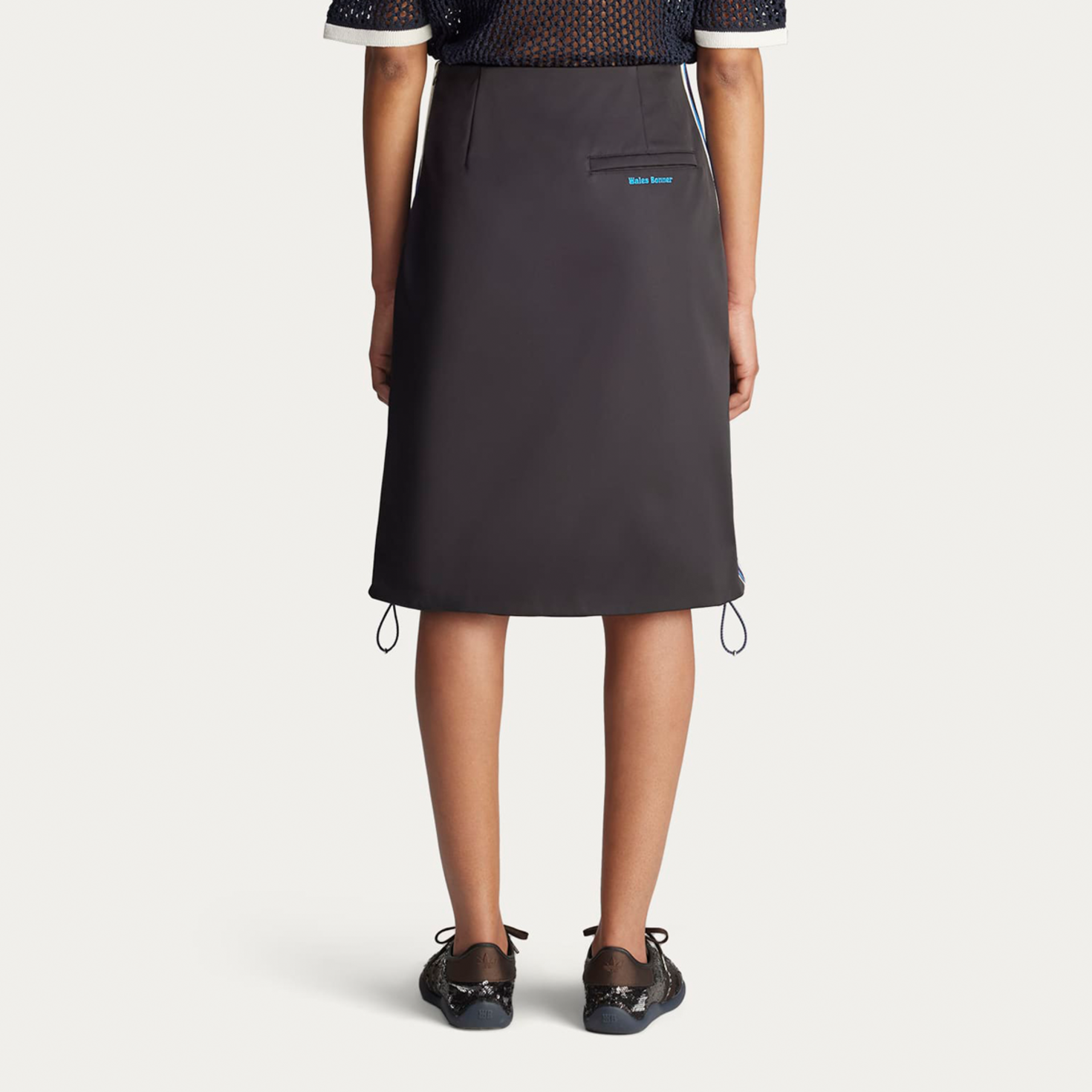 adidas Wales Bonner Satin Skirt - Black | Free Shipping with