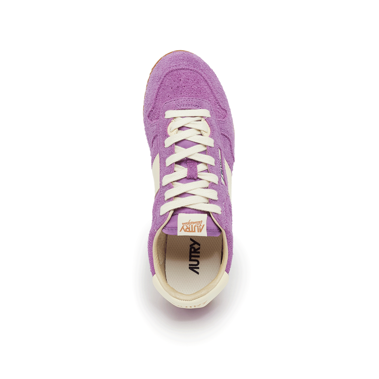 Buy Autry Wmns Windspin Low Suede Leather biscuit in lila
