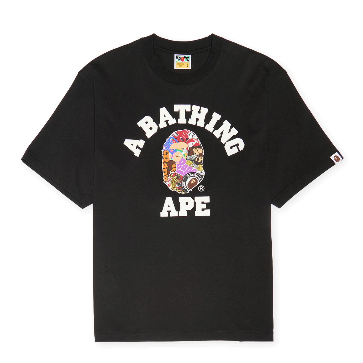 MOUSSY A BATHING APE COLLEGE PATCH TEE A BATHING APE X MOUSSY