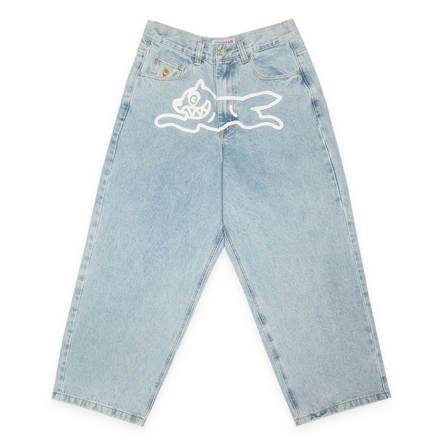 Buy ICECREAM Running Dog Triple Scoop Denim Pant in bleu