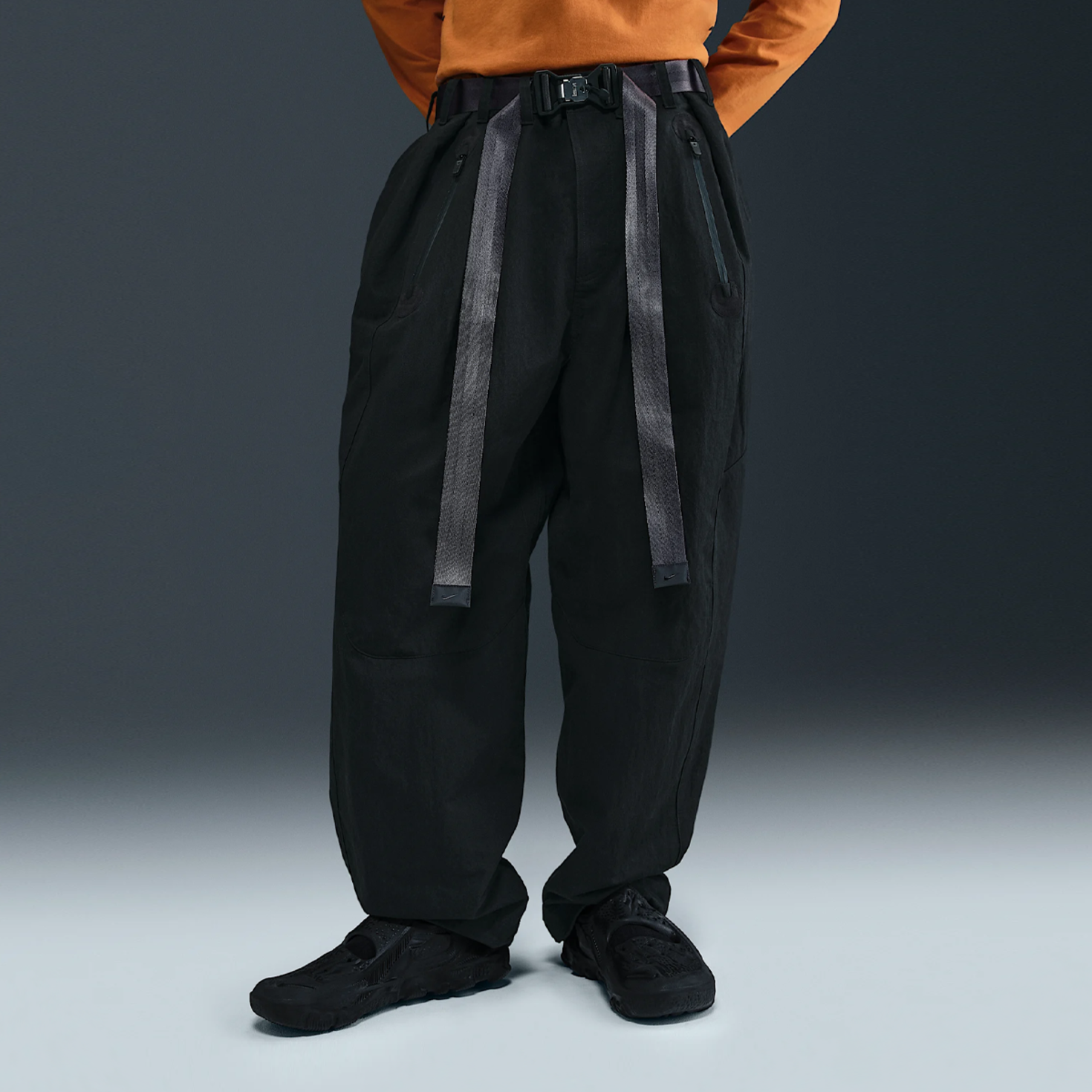 NIKE ISPA ADPT WRAP PANT BLACK 2S/XS ナイキ Buy Nike ISPA Adapt Wrap Pant in black | HF6404-010 at solebox