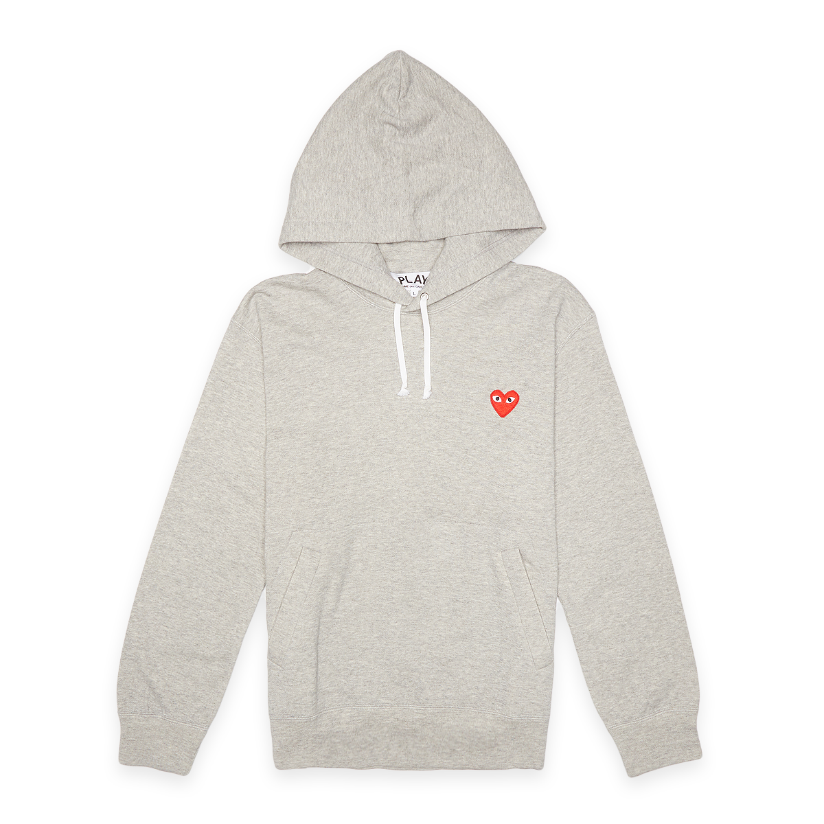 Buy Comme des Garcons Play Hooded Sweatshirt in grey | P1T170-GRY