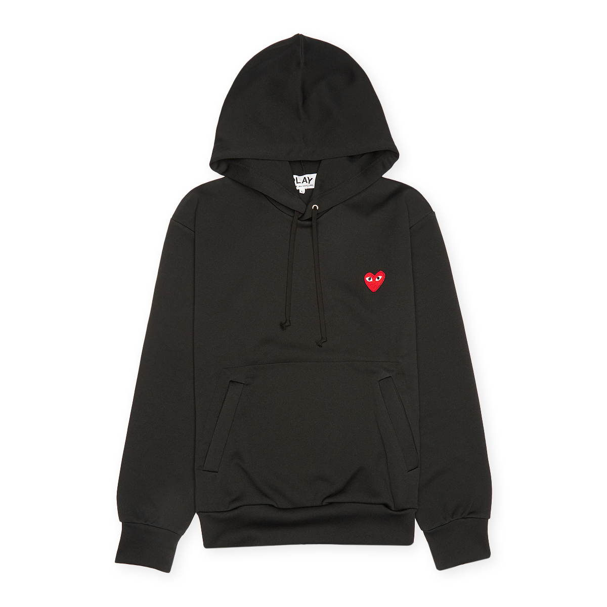 Buy Comme des Garcons Play Hooded Sweatshirt in black | P1T174-BLK
