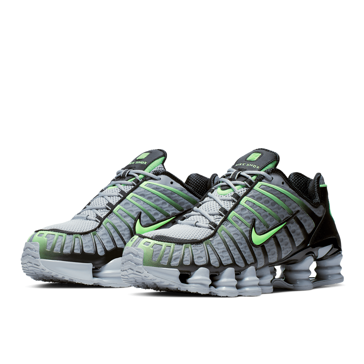 Buy Nike Shox TL in wolf grey/lime blast-black | AV3595-005 | solebox
