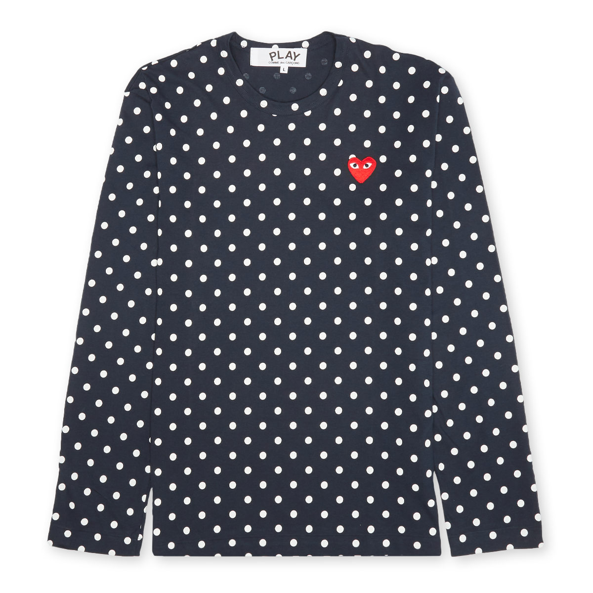 114◆COMME DES GARCONS POLKA DOT SHIRT Buy Comme des Garcons Play Play Polka Dot Red Heart T-Shirt in