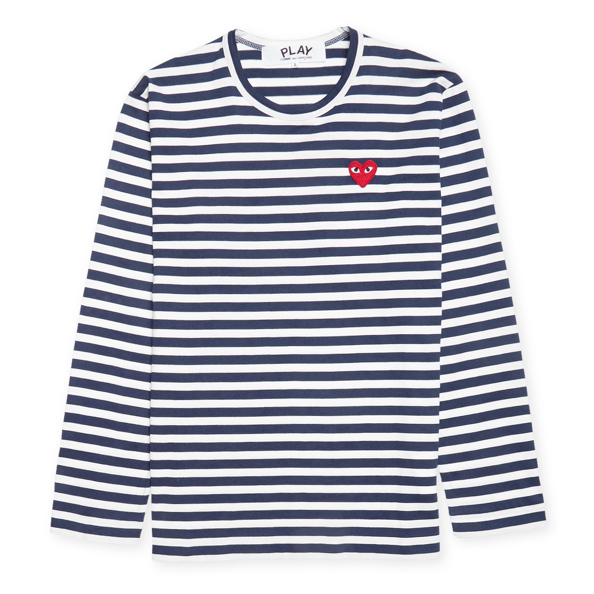激レア！COMME des GARCONS SHIRT LOGO L/S TOP Play Comme des Garçons: Logo Longsleeve T-Shirt with Black