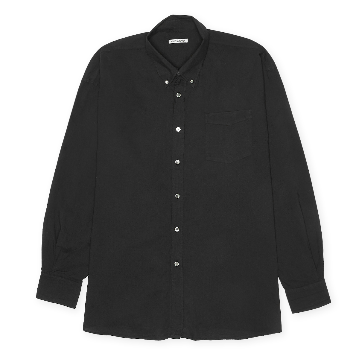 トップス OUR LEGACY Borrowed BD Shirt MR192BB Our Legacy - Borrowed BD Shirt Black Voile