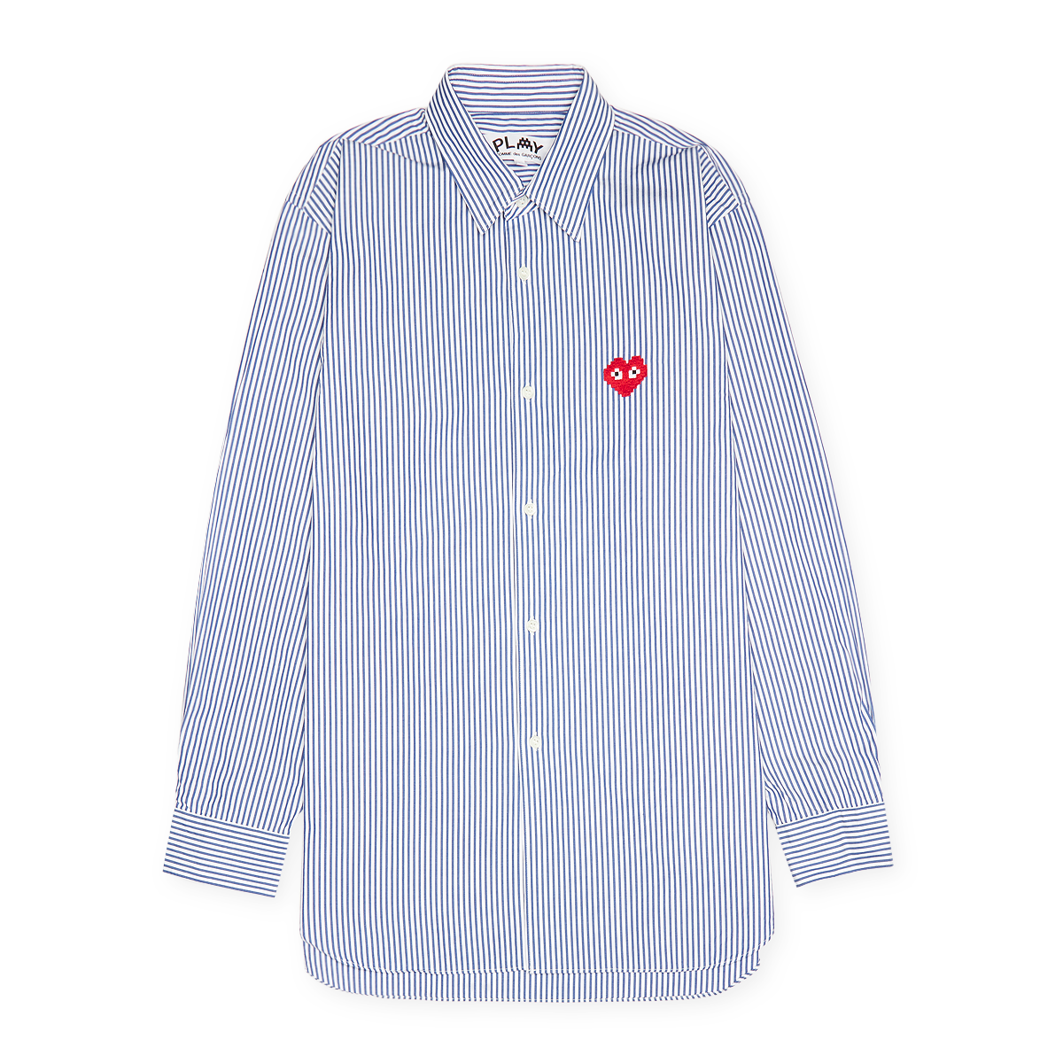 COMME des GARÇONS SHIRT boys ダブルブレストジャケッ Buy Comme des Garcons Play Men's Shirt Woven in blau | P1B024-STR